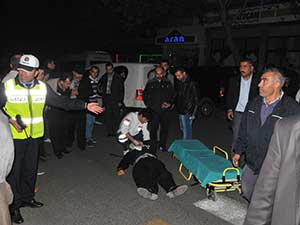 Otomobil Yayaya Çarptı: 1 Yaralı 