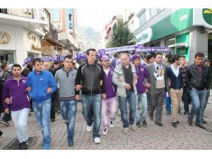 Orduspor Taraftarları Saldırıyı Kınamak İçin Yürüdü