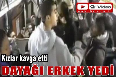 Kız Kavgasının Arasına Girdi, Dayağı Yedi