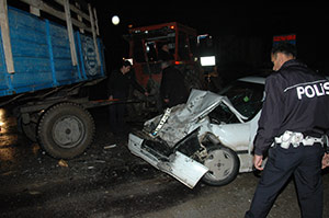 Elbistanda Trafik Kazası: 1 Yaralı