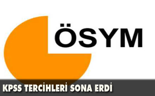 KPSS tercihleri sona erdi