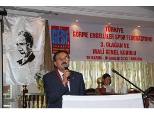 Abdullah Çetin Görme Engelliler Federasyon Başkanı Oldu