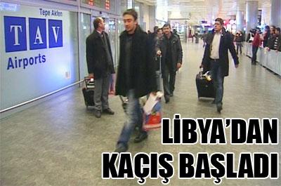 Libyadan kaçış başladı