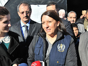 DSÖ, UNICEF ve FAO Temsilcileri Çadır Kentte