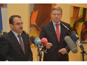 Bakan Ergin, Brükselde Füle İle Bir Araya Geldi