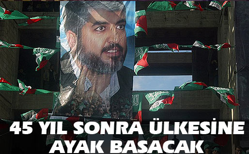 Meşal 45 yıl sonra Filistine ayak basacak