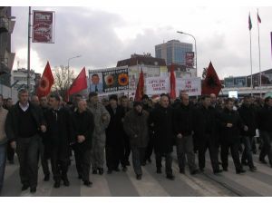 Uçk Gazileri Eulex’i Protesto Etti
