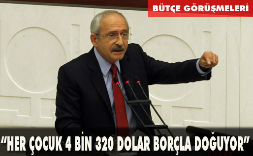 Her çocuk 4 bin 320 dolar borçla doğuyor