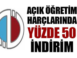 Açıköğretim Harçları İndirildi 