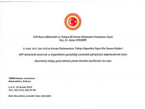 Erdemir’den Ruijten’in Açıklamalarına Eleştiri