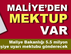 Maliye Bakanlığı’ndan Mektup Var