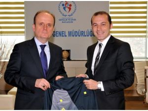 Spor Genel Müdürü Mehmet Baykan, Cüneyt Çakırı Kabul Etti