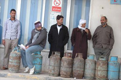 Libyada Tüp Gaz Kuyruğu