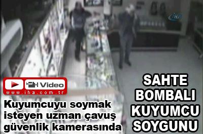 Soyguncuyu kuyumcu etkisiz hale getirdi