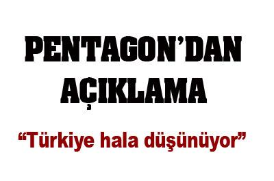Pentagondan Açıklama