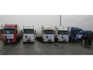 Bombaların Altında İhh Yardım Tırları Suriyede