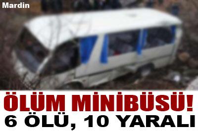 Minibüs şarampole yuvarlandı: 6 ölü!