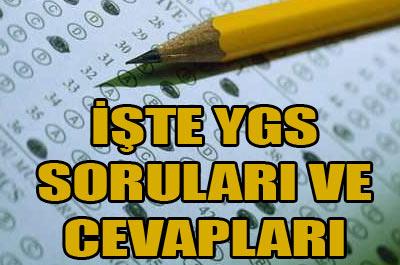 İşte YGS soru ve cevapları