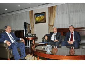 Bakan Eroğlu, Hak-iş Genel Başkanı Arslanı Kabul Etti