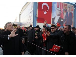 Cumhurbaşkanı Gül, Afyonkarahisarda Mermer Makinesi Üretim Tesisini Ziyaret Etti