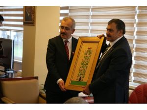 Bakan Eroğlu, Edirne Valisi Durueri Ziyaret Etti