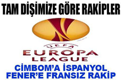 Rakiplerimiz belli oldu 