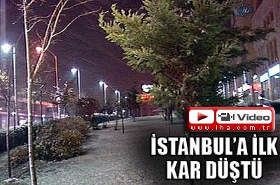 İstanbula yılın ilk karı düştü 