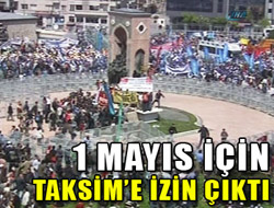 1 Mayısta Taksime İzin