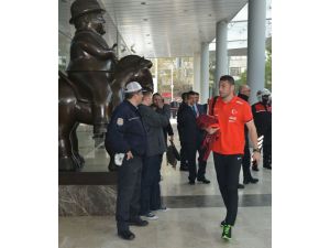 A Milli Futbol Takımı Otele Yerleşti