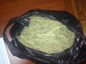 Yol Kenarına Atılan Poşetten Esrar Çıktı