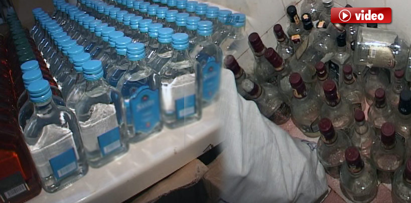 Yarım Ton Sahte İçki Ele Geçirildi