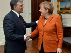 Almanya Başbakanı Angela Merkel Çankaya Köşkünde