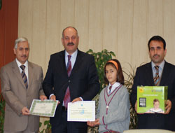 Arslanbey İlköğretim Okuluna ödül