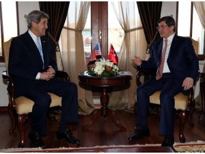 Dışişleri Bakanı Davutoğlu, Abd Dışişleri Bakanı Kerry İle Biraraya Geldi