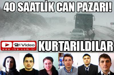 Kurtarıldılar