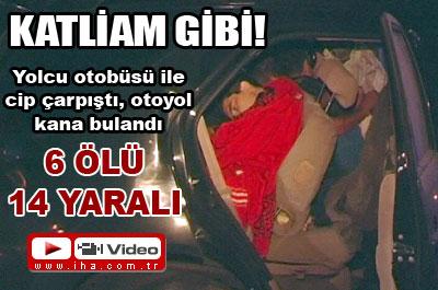 Erzincanda korkunç kaza