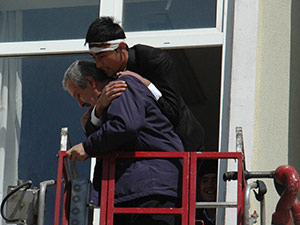 Öğrencilere Yangın Ve Deprem Tatbikatı