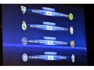 Uefa Şampiyonlar Ligi’nde Çeyrek Final Kurası Belli Oldu