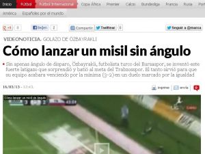 Bursasporlu Şener’in Golü İspanyol Basınında