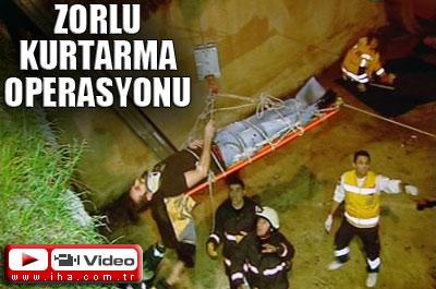Dragos Deresinde zorlu kurtarma operasyonu 