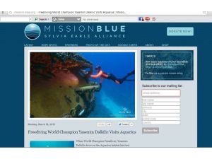Rekortmen Dalgıç Yasemin Dalkılıç, Sylvia Earle’ün Konuğu Oldu