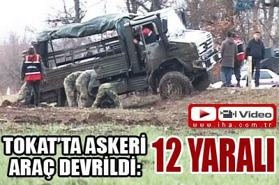 Askeri konvoyda kaza! 