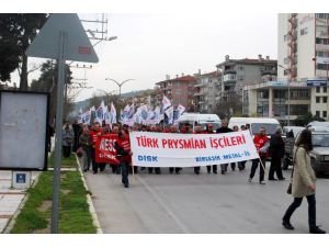 Prysmian İşçilerinin Toplu Sözleşme Protestosu