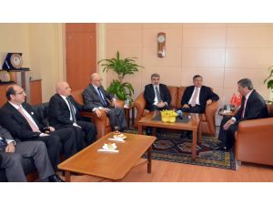 Bakan Yılmaz Ve Bakan Yıldız Kayseri Valiliğini Ziyaret Etti