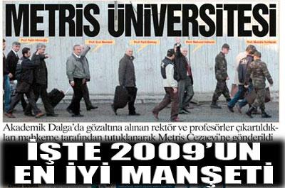 İşte 2009un en iyi manşeti 