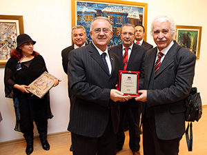 Ressam Çift,  Sanko Sanat Galerisi’nde Sergi Açtı