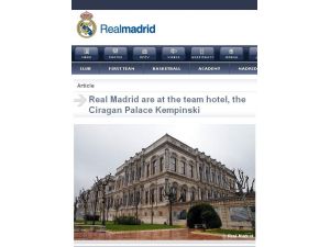 Real Madrid, Çırağan Sarayını Tanıttı