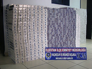 Elbistanda 6 Ayda 176 Bin Paket Kaçak Sigara Ele Geçirildi