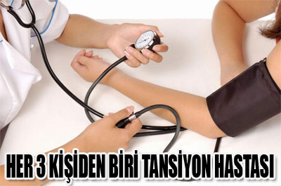 Her 3 Kişiden Biri Tansiyon Hastası