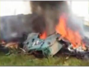 Muhalifler İdlib’de Helikopter Düşürdü